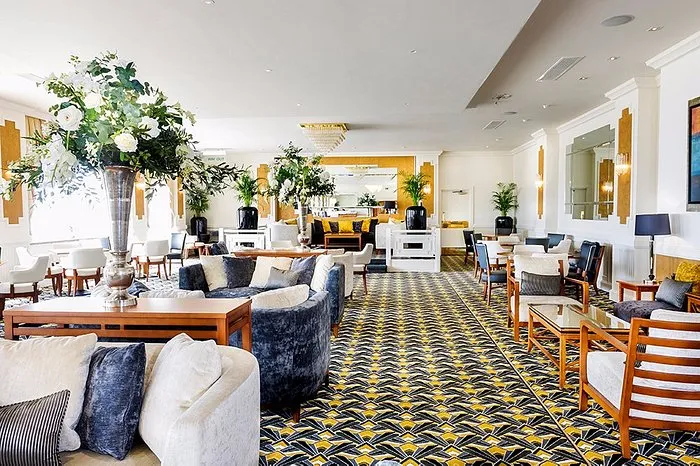 The stunning exterior of the Saunton Sands Hotel perched on the clifftop